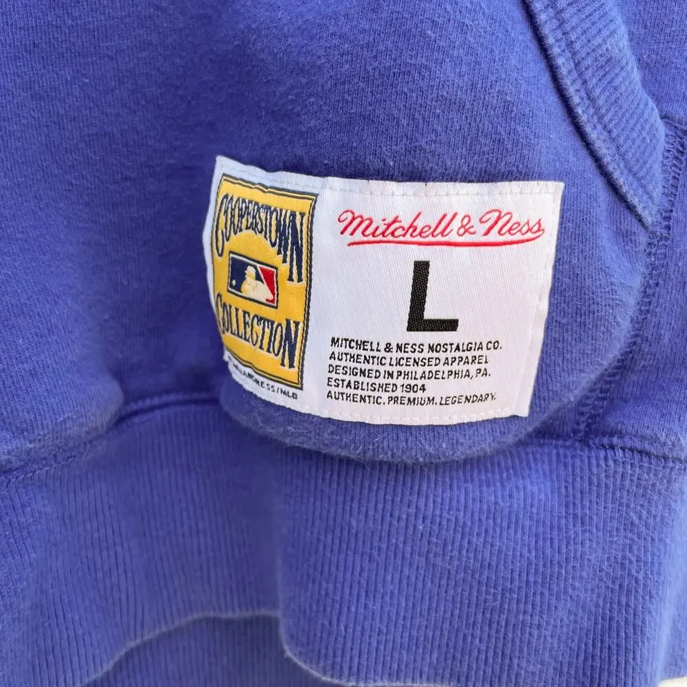 Dodgers Mitchell Ness‎ 100 Years Sweatshirt Hoodie Embroidered Patches 88 Series